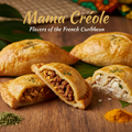 Mama Creole Haitian Patties – chicken, beef, cod, and vegetarian golden-brown flaky pastries